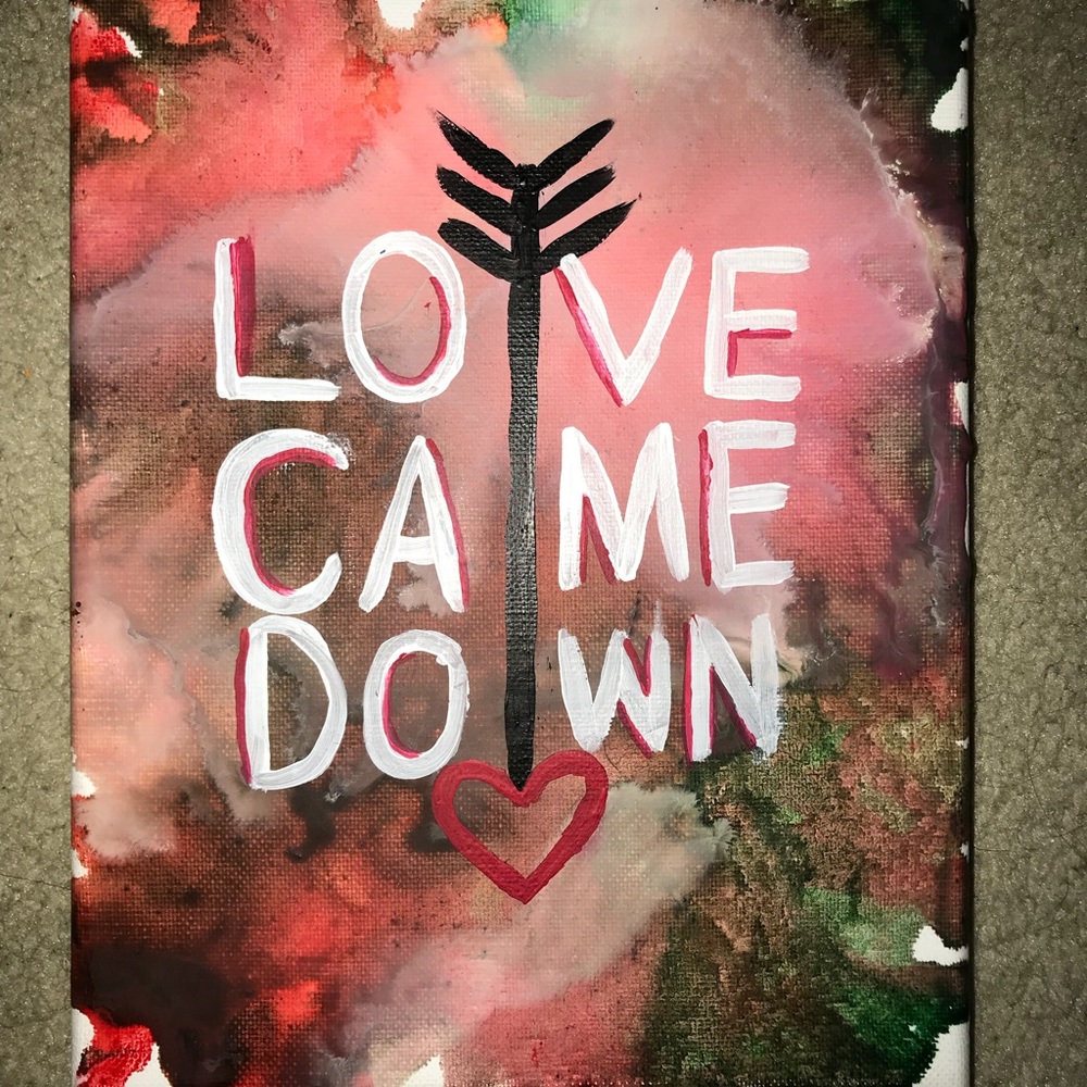 8 x 10 “Love Came Down” canvas